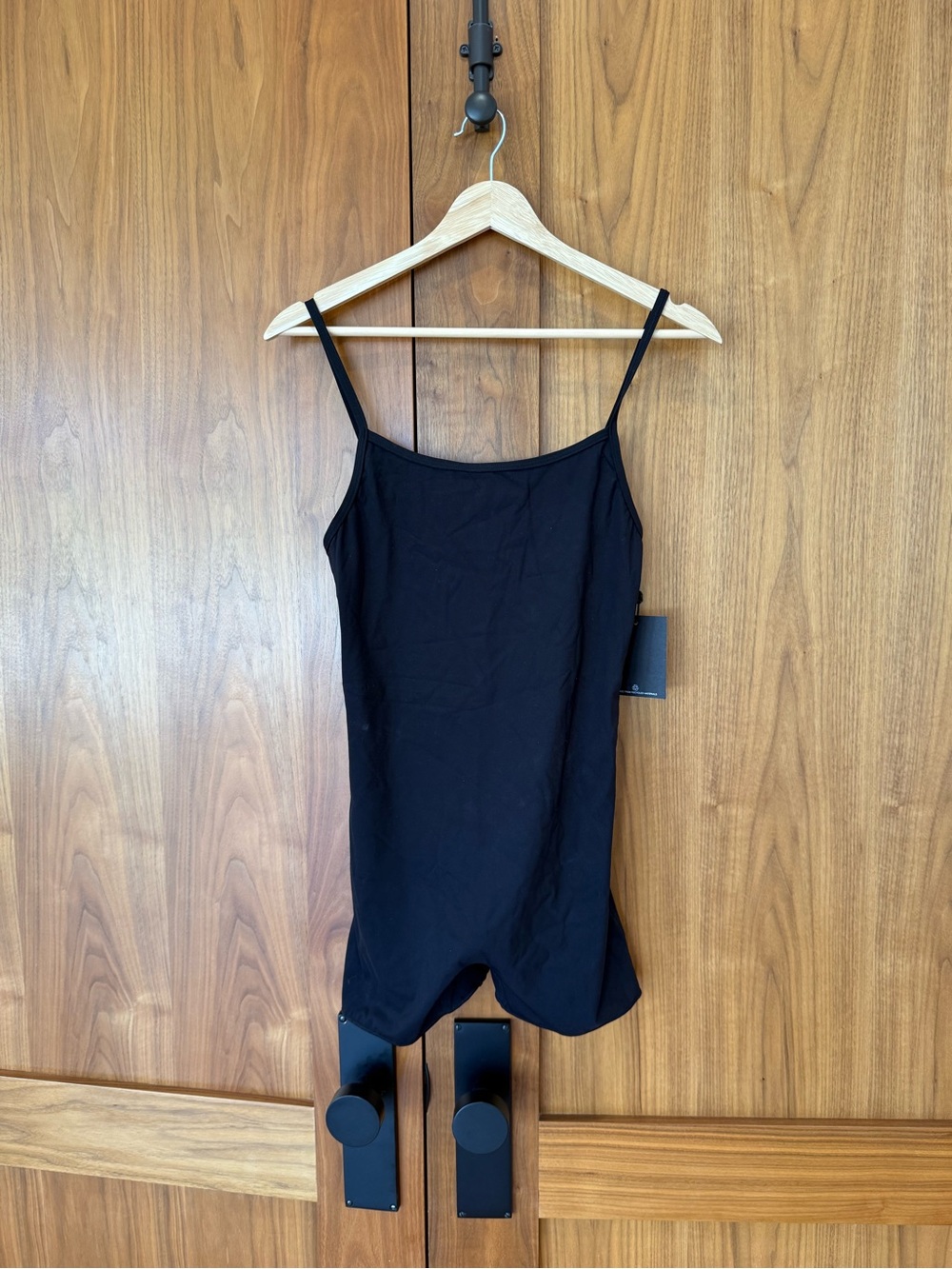 Free people Black Spaghetti Strap activewear romper